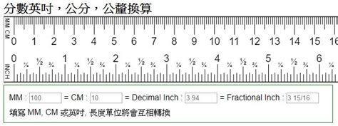 1指幾公分|分數英吋，公分，公釐換算。一吋幾公分？(inch = cm = mm)